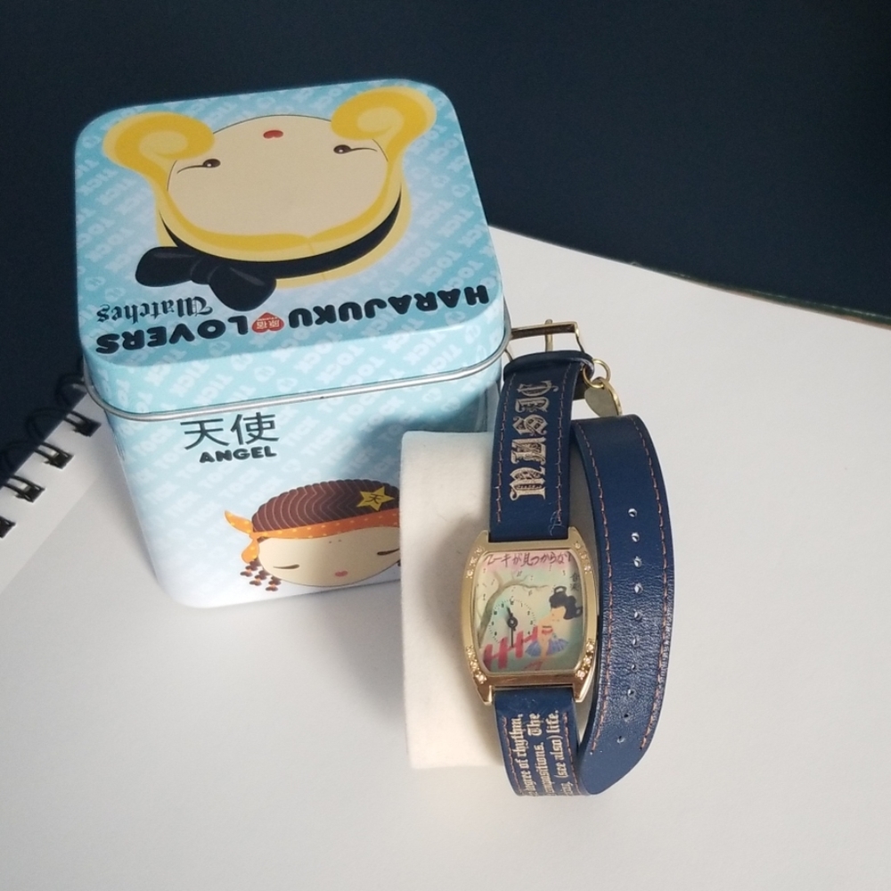 Harajuku Lovers Music leather double wrap Watch